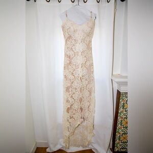 Trumpet lace wedding dress